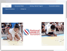 Tablet Screenshot of nationalmarblestournament.org